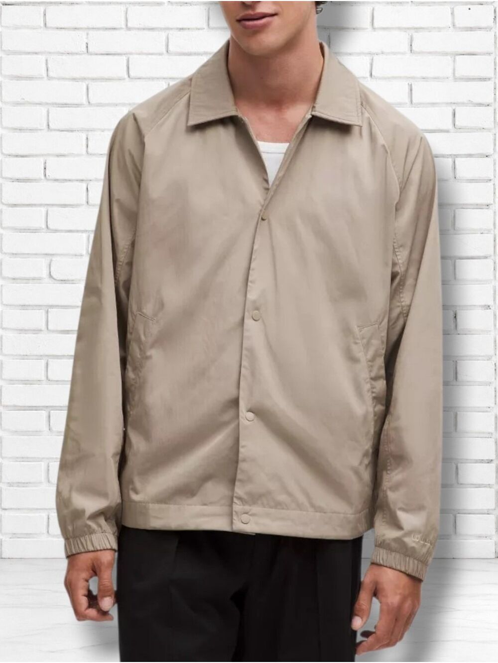 Lululemon Coaches Jacket In Warm Ash Grey Size S Mens
